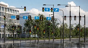 Ultimate Traffic Light Collection Realistic Modular Traffic Signals Pack PBR