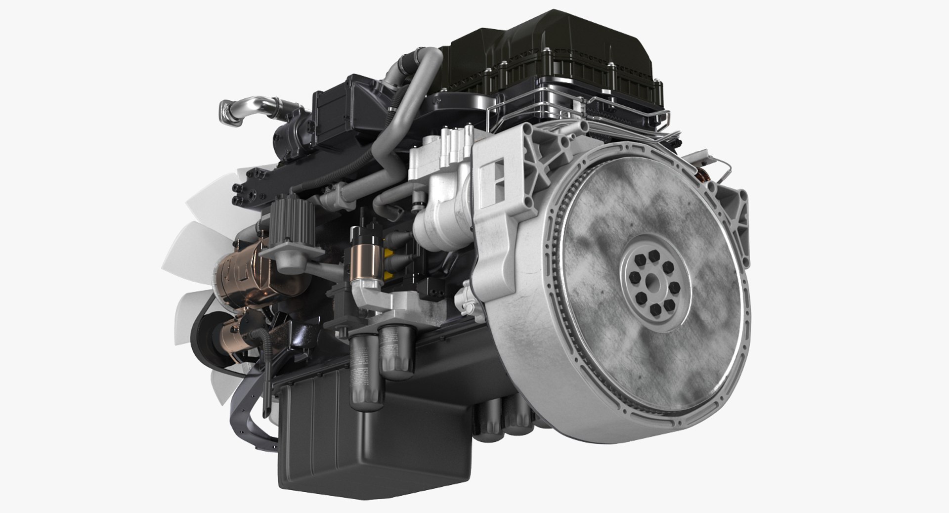 Semi Truck Turbo Diesel Engine 3D Model - TurboSquid 1292137