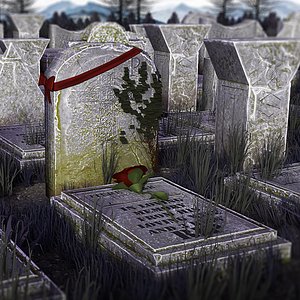 Graveyard Props Package VR ready Optimized