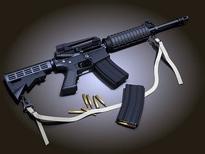 3ds max m4a1 carbine m4