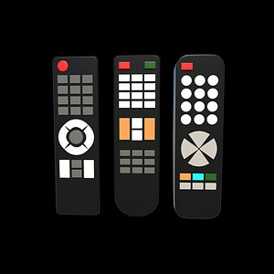 3D Tv remote control 3D model