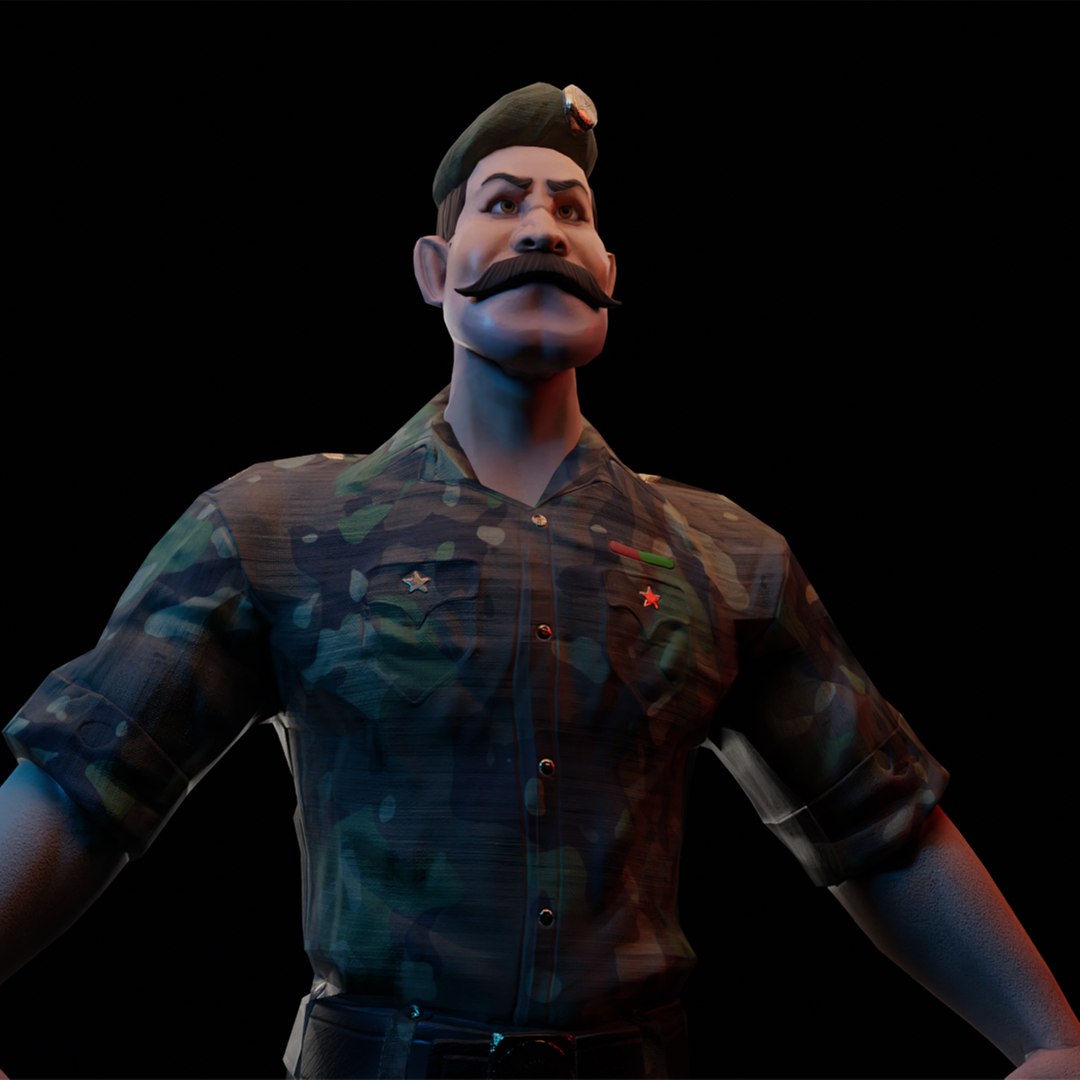 3D Low Poly Stylized Soldier Character for Games model - TurboSquid 2051234