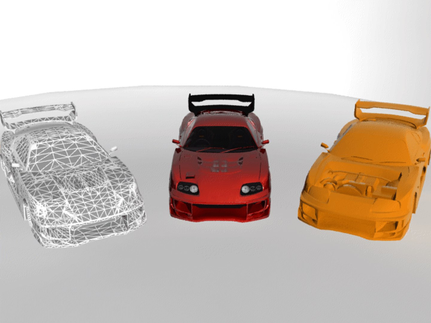 toyota supra 3d model