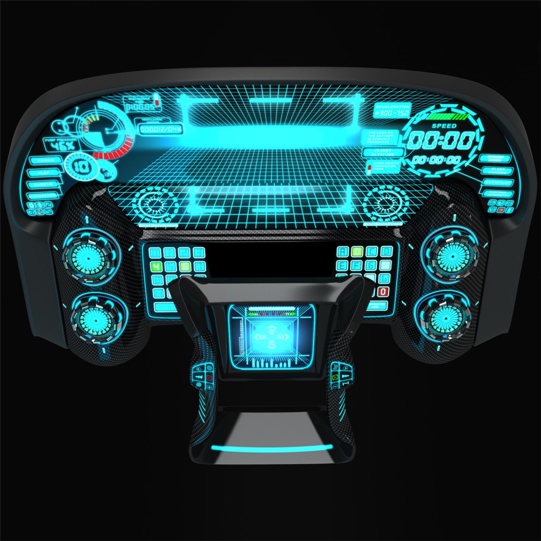 Interactive Control Panel 3D Model - TurboSquid 1362461