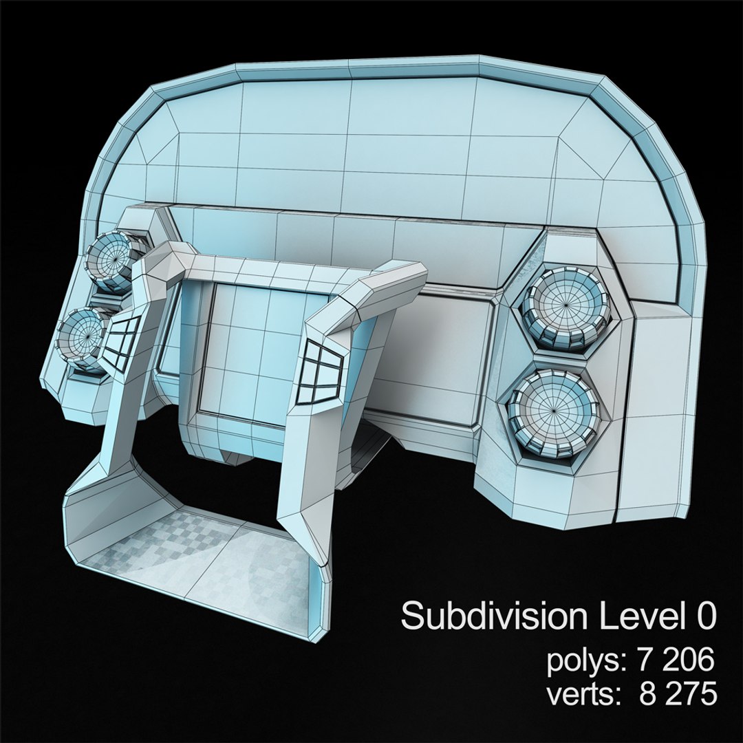 Interactive Control Panel 3D Model - TurboSquid 1362461