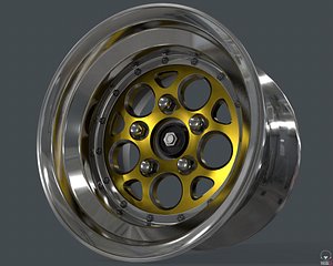 magnum rim weld racing 3D model