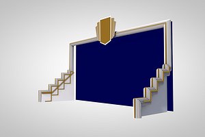 backdrop stage theater model