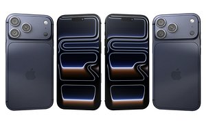 Apple iPhone 17 Pro Max Deep Blue 3D model