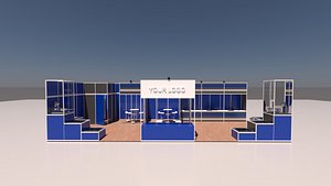 Modular Exhibition Stand with Octanorm Profiles - 3D Model