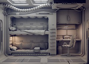 Scifi shatle room