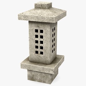 Stone Garden Lantern 3D model