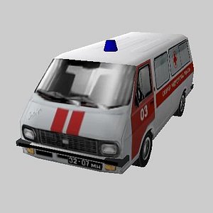 Soviet and Latvian Ambulance RAF 22031