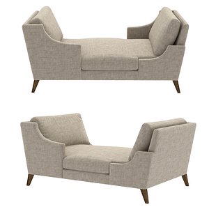 A Rudin Sofa daybed Chaise lounge 2879 3D model