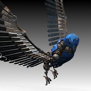 mechanical falcon 3d max