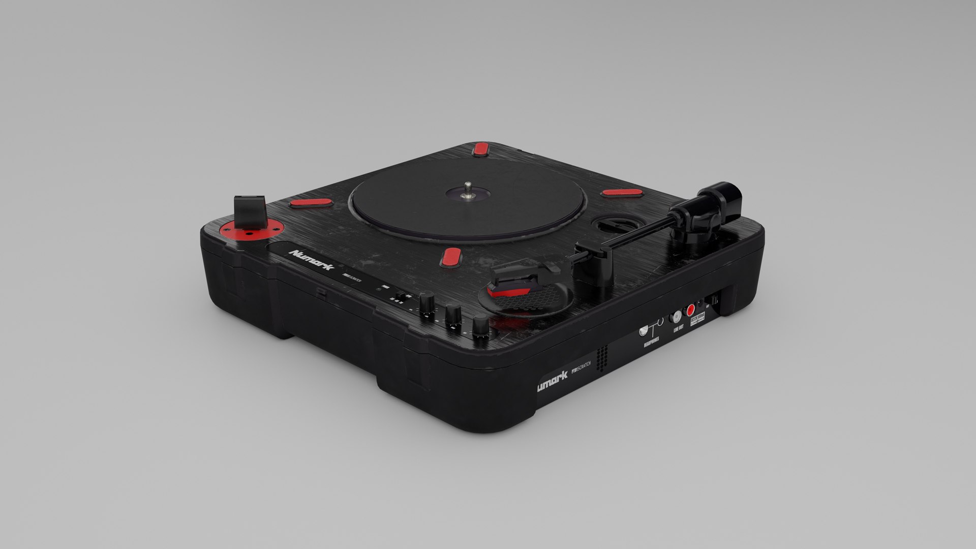 3D Model Numark PT01 Scratch Portable DJ Turntable - TurboSquid 2096036