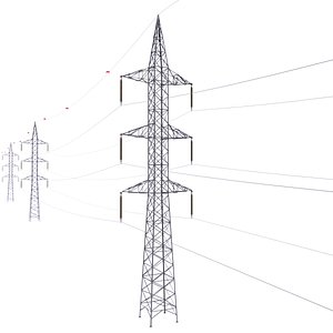 3D Electric Power Tower model