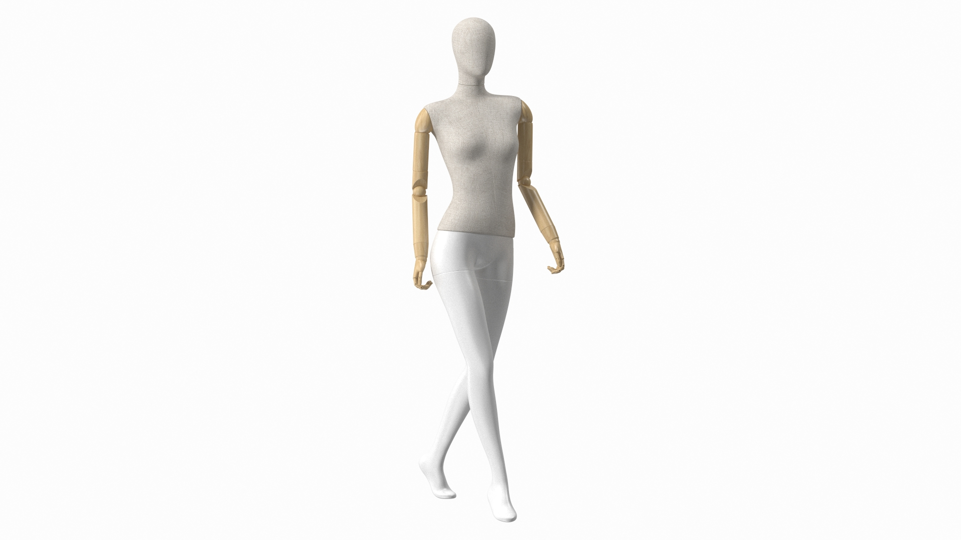 3D Flexible Female Mannequin Standing Pose Satin Grey - TurboSquid 1848623