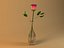 3d rose vase model