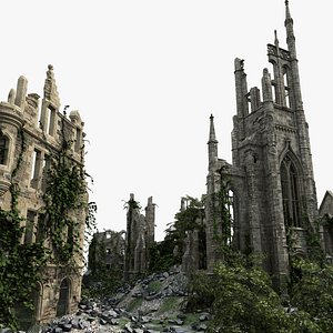 Medieval Ruined Town 01