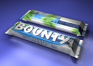 model bounty chocolate bar