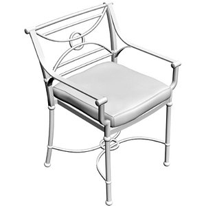 3d model bistro chair