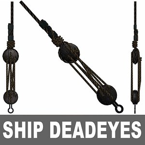 ship deadeyes 3d model