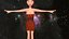free low poly woman in dress 30