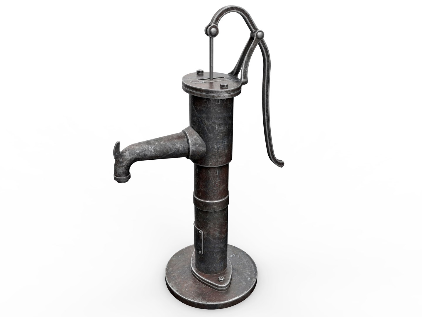Manual Water Pump 3D Model TurboSquid 1529303