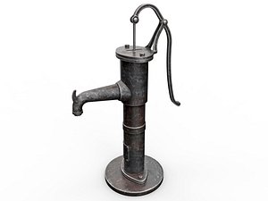 manual water pump 3D model