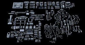 3D Sci-Fi KitBash and Props Pack II