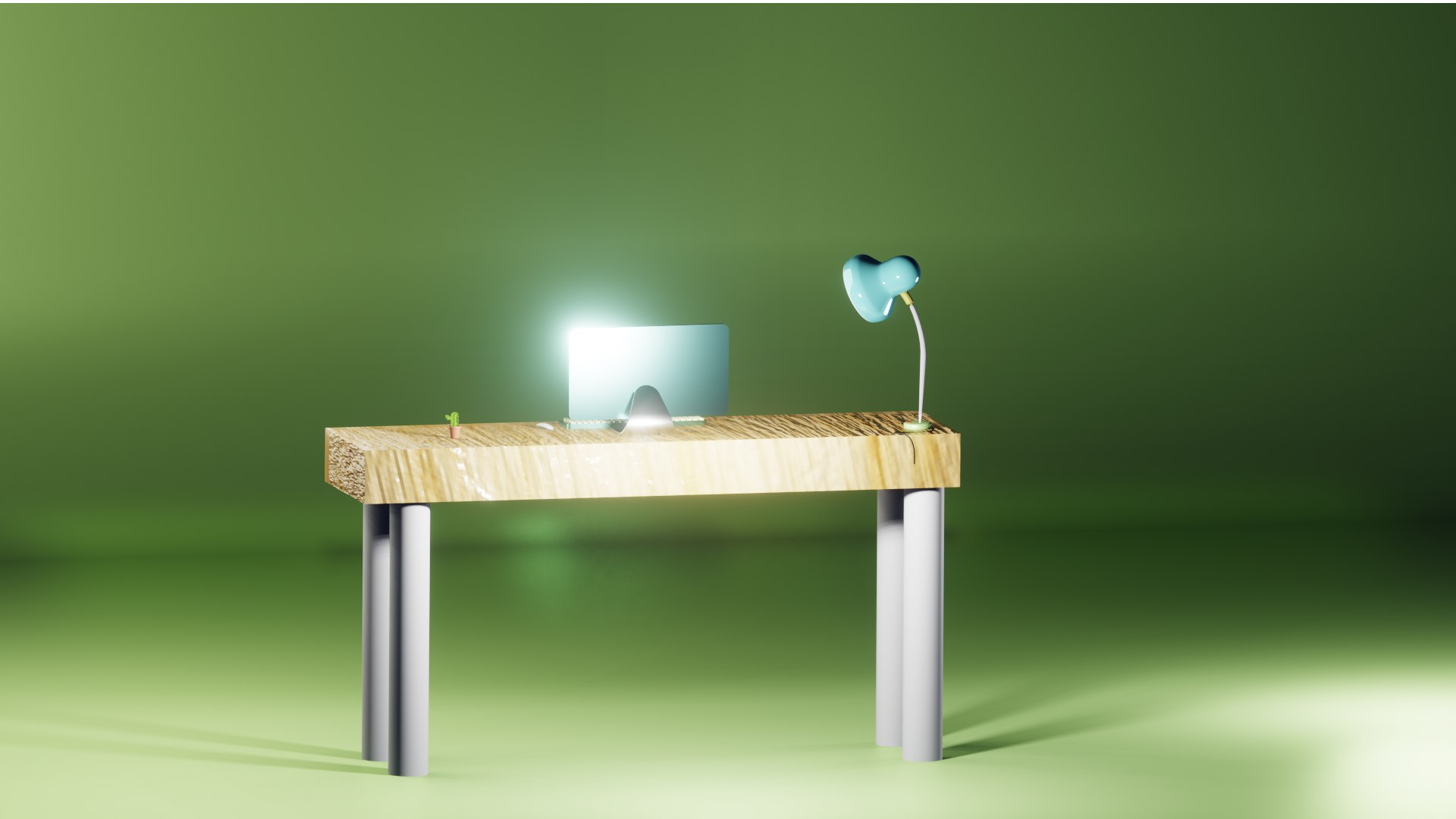 Low Poly Study Table Model - TurboSquid 2230850