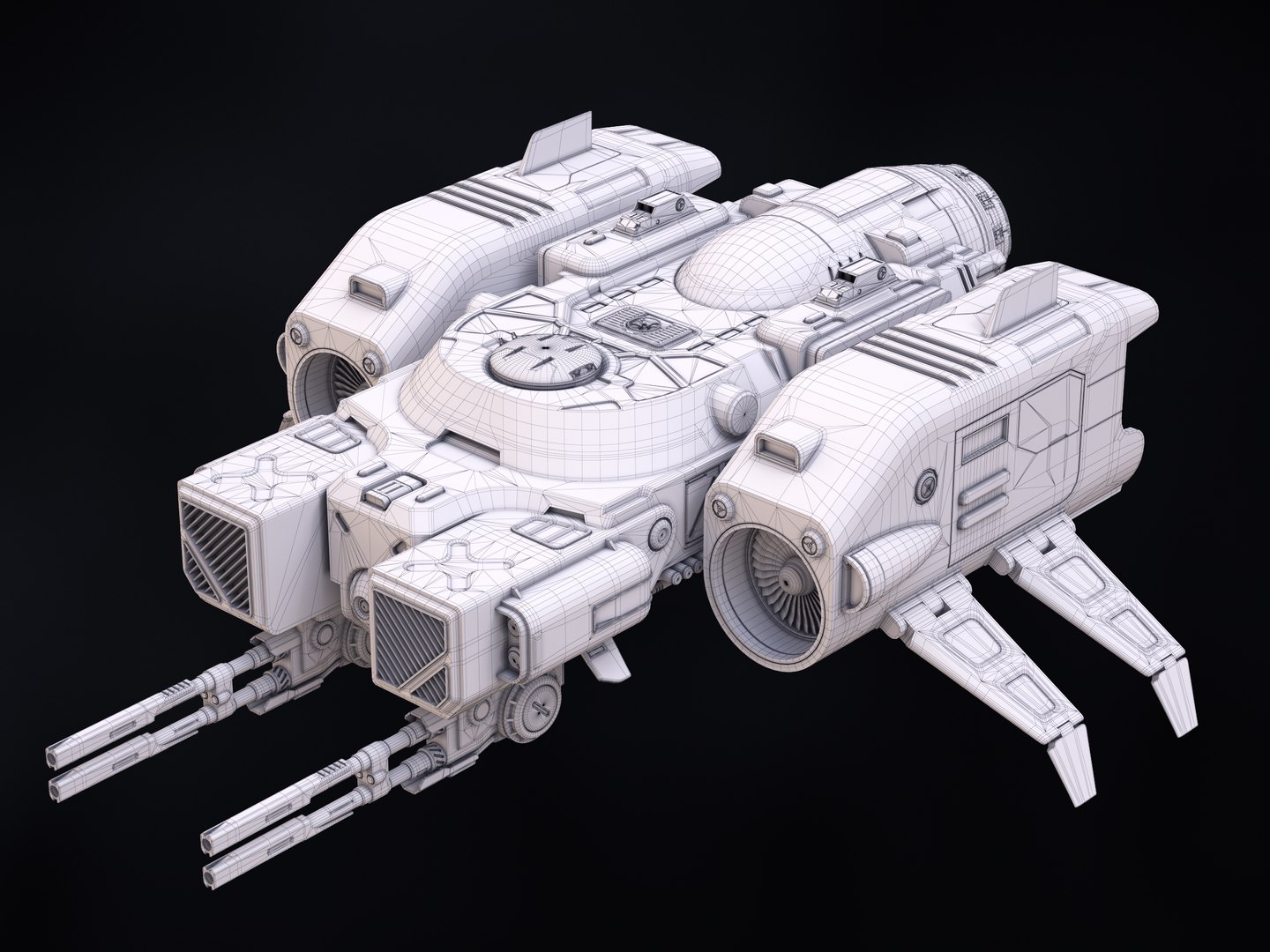 3D ranger spaceship - TurboSquid 1531889