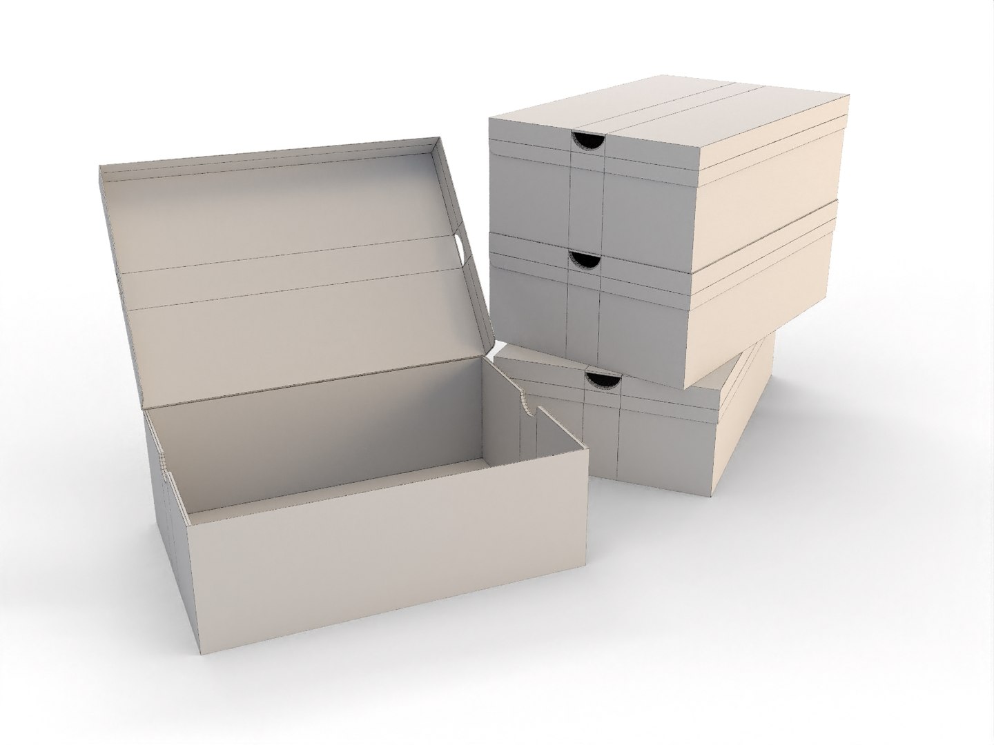 ArtStation - Cardboard Shoe box Nike package carton for footwear packaging