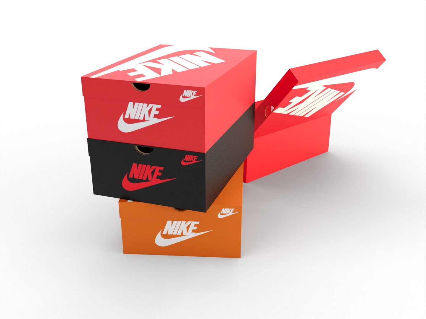 Shoe Box Nike - 3D Model by murtazaboyraz