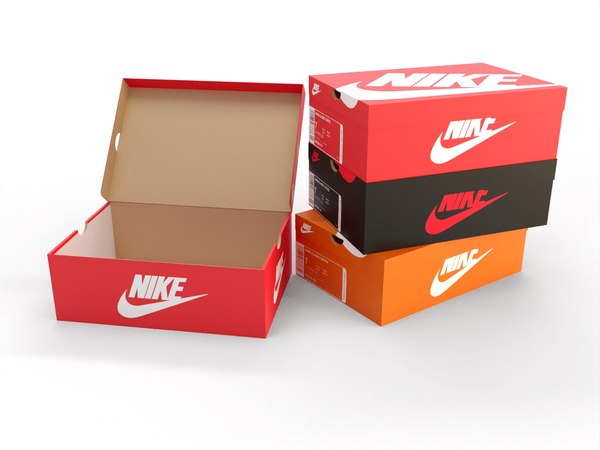 modelo 3d Caja zapatos Nike TurboSquid 1588402