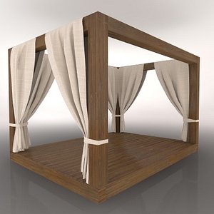 3d cabana beach