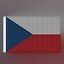 Animated  Czech Republic Flag 3D