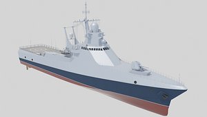 22160 border patrol vessel 3D model