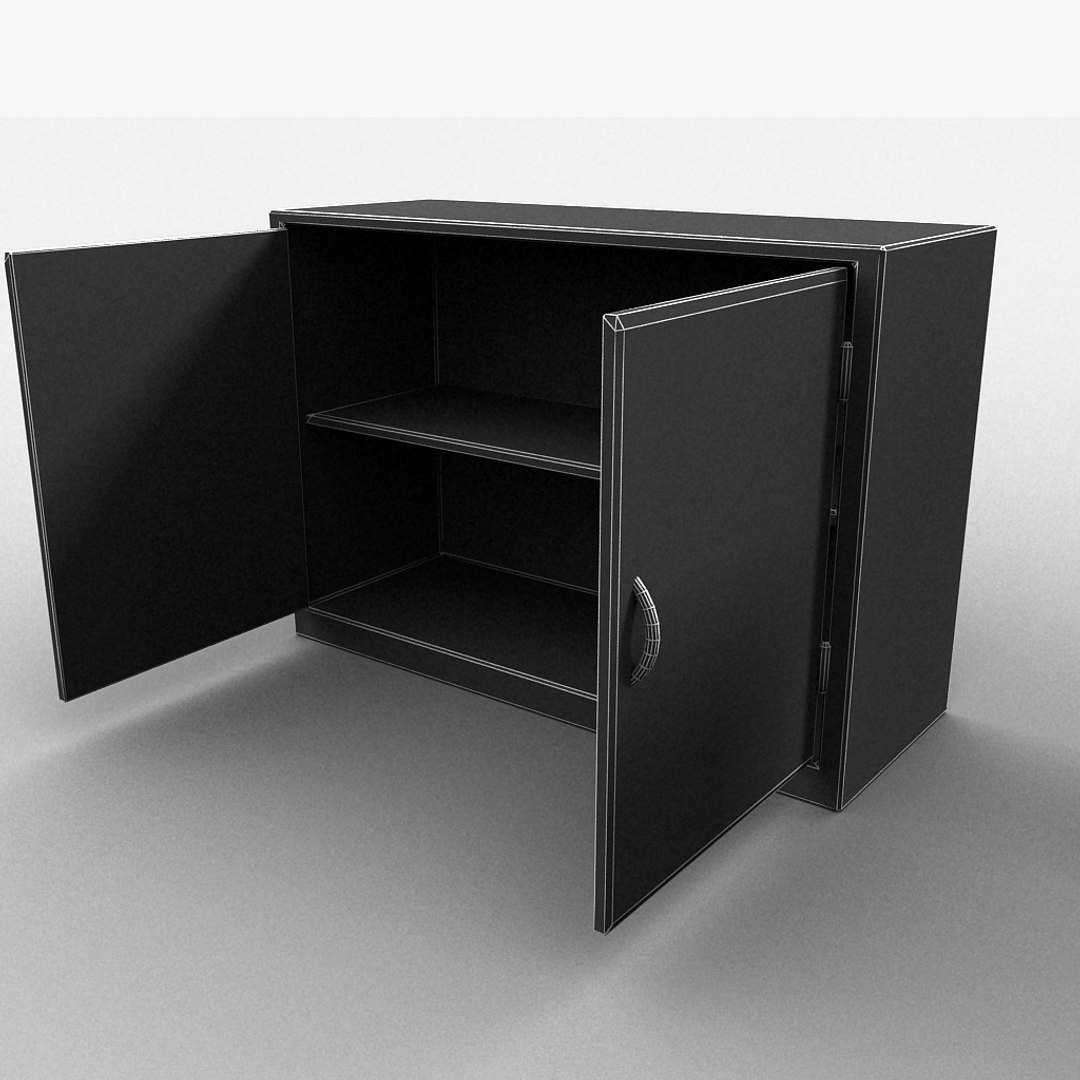 3d model medical metal cabinet