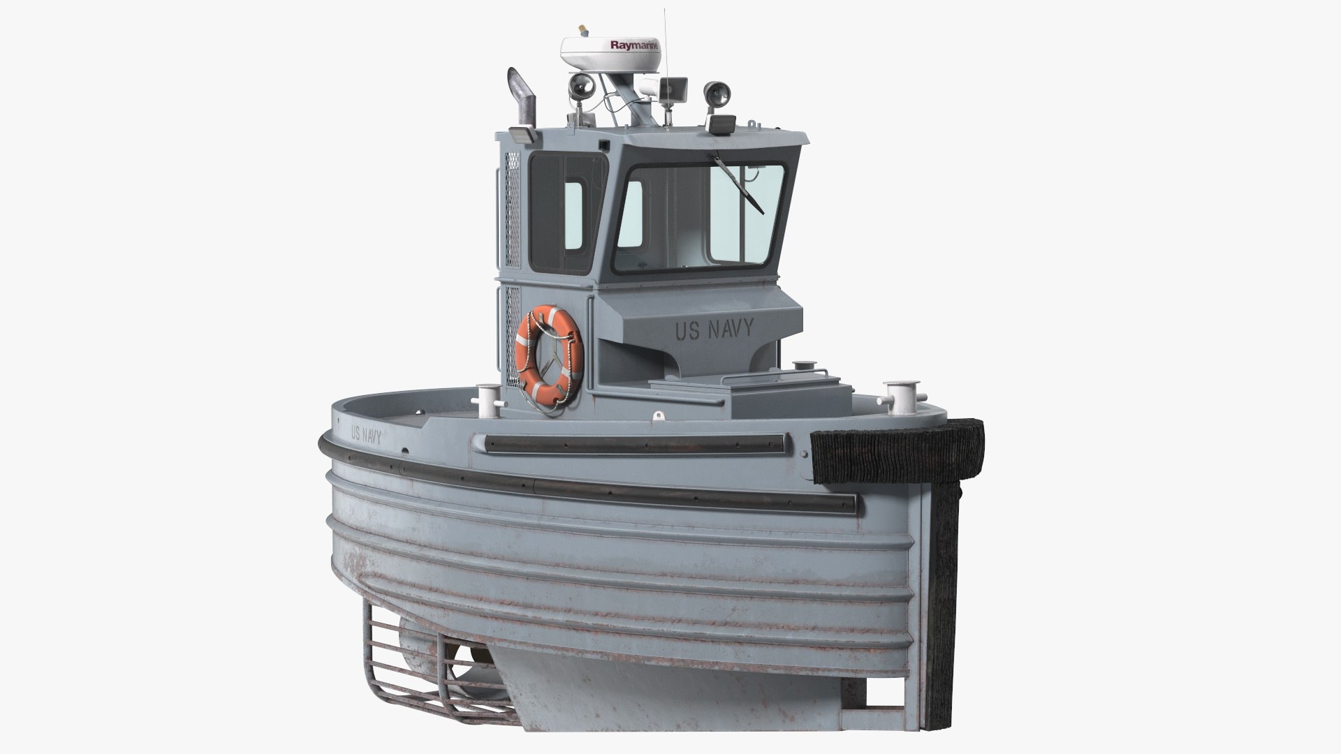 Boomin Beaver US NAVY Boat Rigged 3D model preview