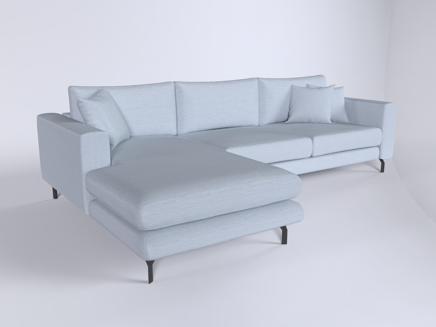 Sectional Sofa Raf Sofa Chaise 3D Model TurboSquid 1941441