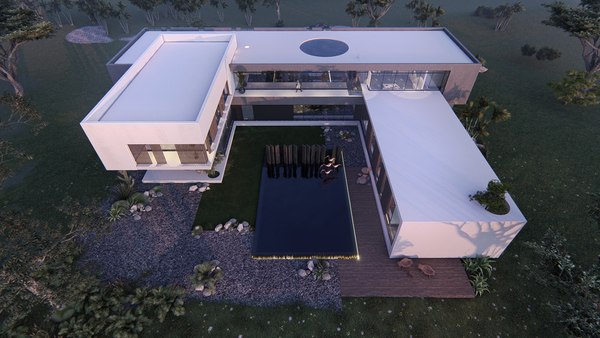 3D modern beach villa - TurboSquid 1679788