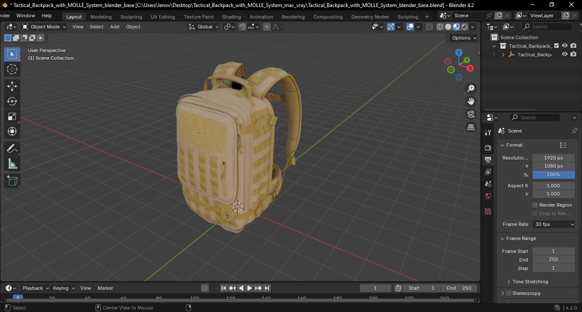 3D Tactical Backpack with MOLLE System https://p.turbosquid.com/ts-thumb/PZ/Kc2Tj3/E9/tactical_backpack_with_molle_system_1010/jpg/1746142031/1920x1080/fit_q87/e13cd891edcb6cbedc9443d4cad9ccf138785842/tactical_backpack_with_molle_system_1010.jpg