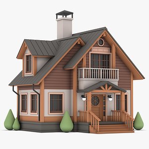 Modern Cottage 06 3D model