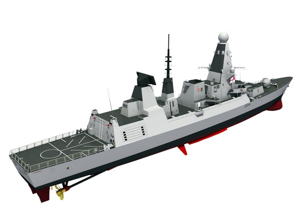 Uk hms diamond 3D model - TurboSquid 1413026