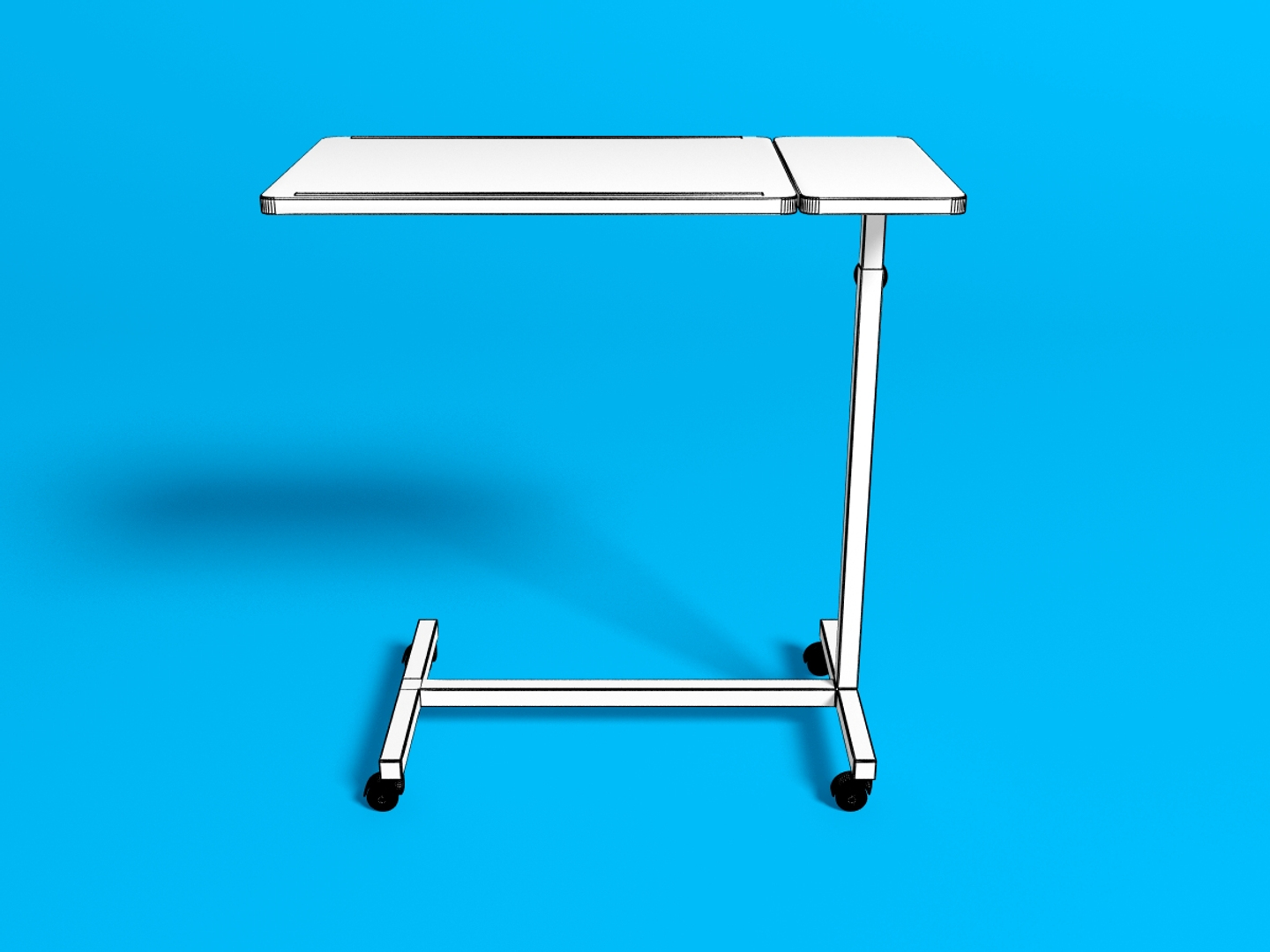 max hospital bedside table