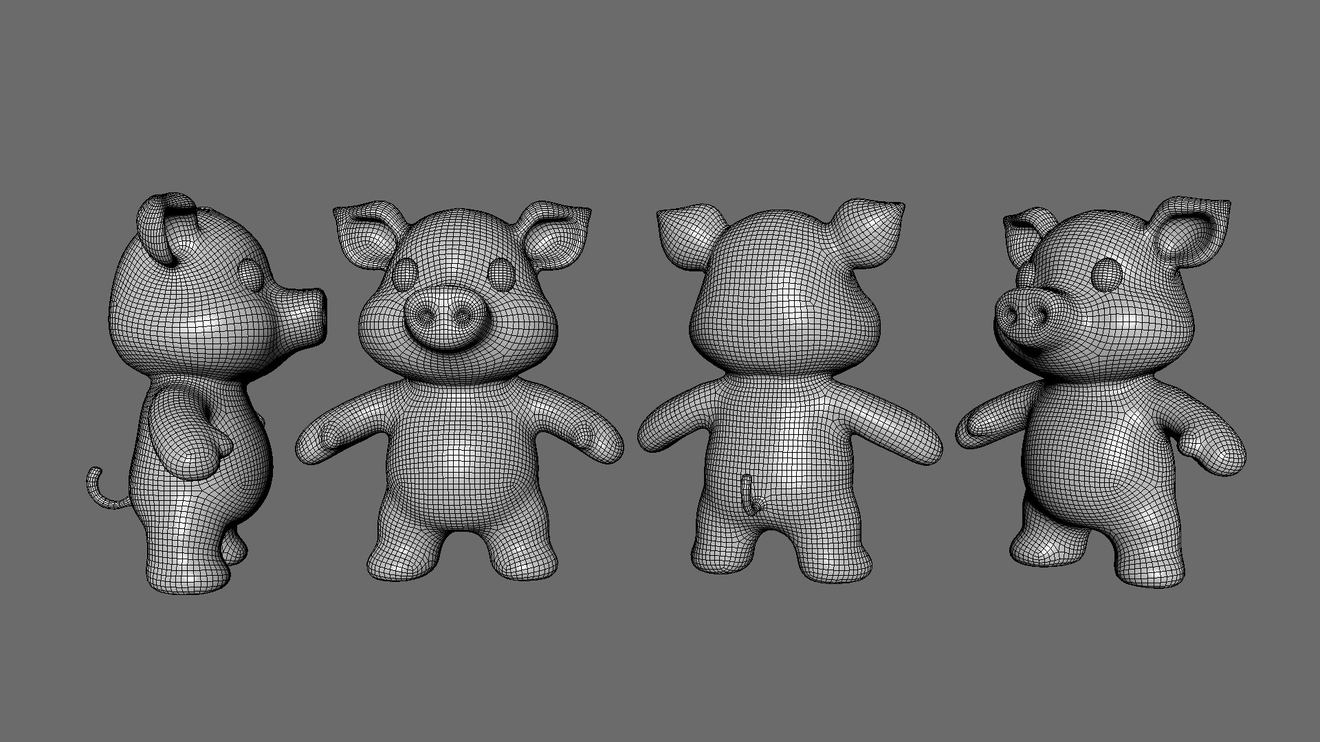 Little Animal Baby - Pig Cute - Animated Model - TurboSquid 2283500