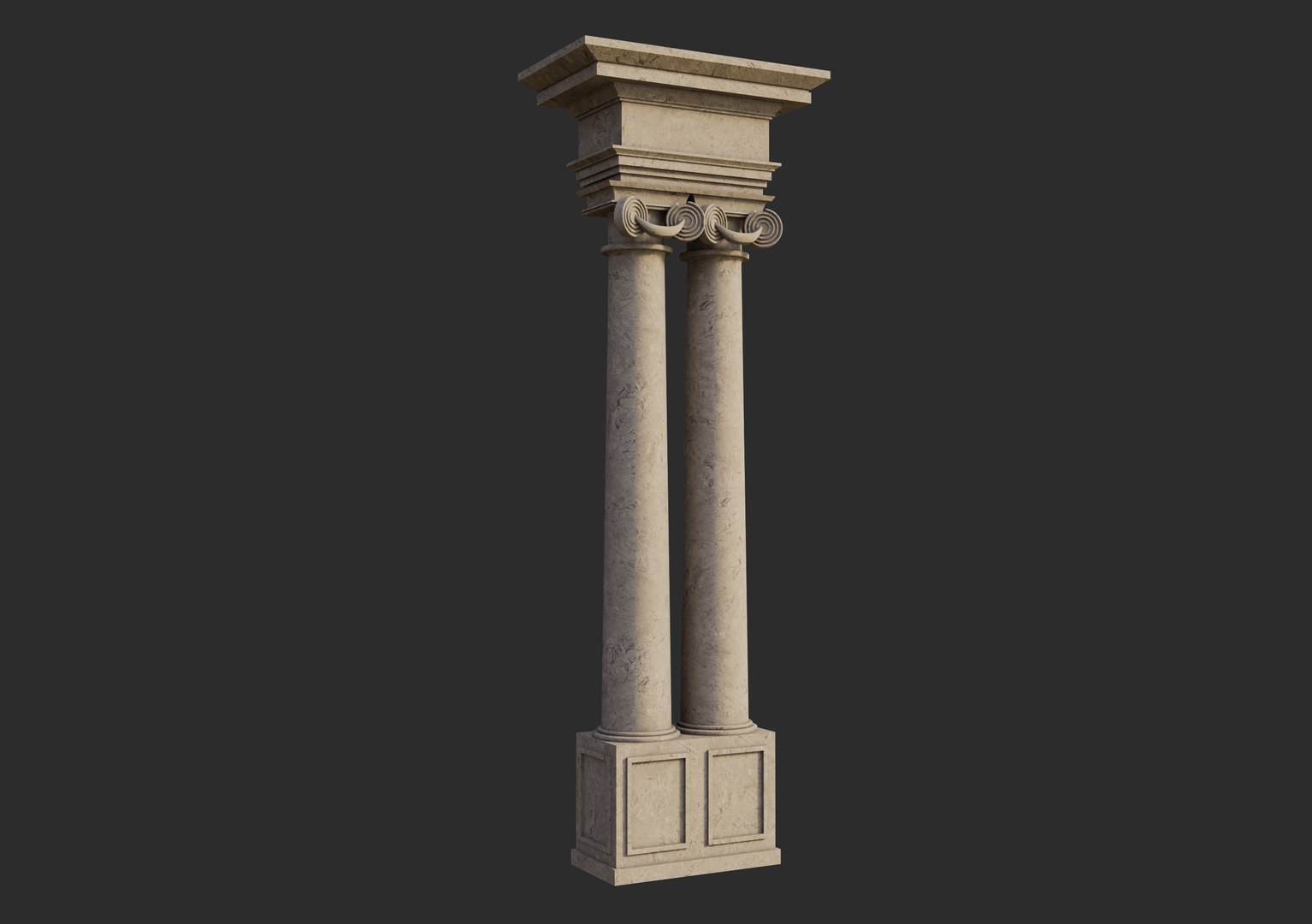 Free Classic Doble Columns 3D - TurboSquid 2522742