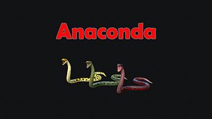 3D Anaconda Animation