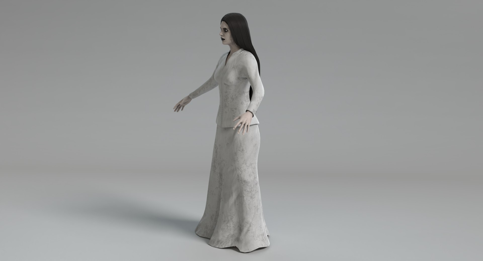 3D Female Ghost Model - TurboSquid 1406157